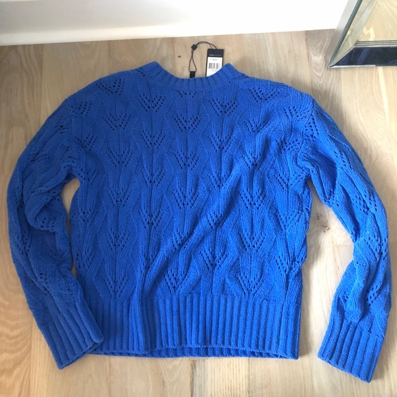 BCBG Max Azria Women’s Chenille Pointelle Sweater - Picture 5 of 5